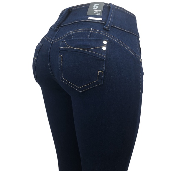 Women’s High Waist Curvy Skinny Ankle Jeans - Picture 2 of 4